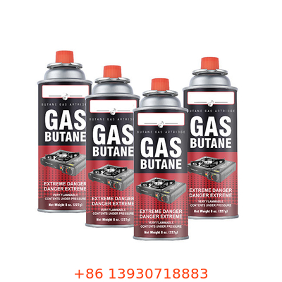 Bottes de gaz au butane fiables - acceptation ODM pour les exigences personnalisées