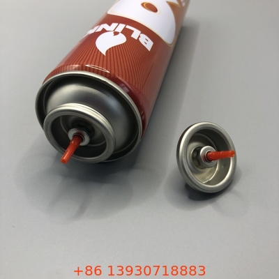 Plastique butane souche de gaz couleur rouge allumeur de gaz soupape de remplissage métallique et joints intérieurs en plastique