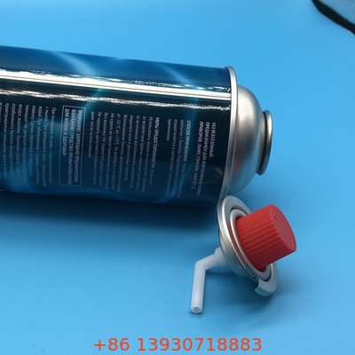 Poêle à gaz à flamme bleue à poignée noire pour la tôle d'étain et le matériau PP