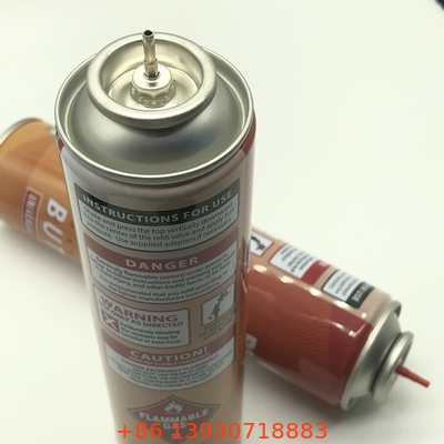 Ventilateur à gaz au butane en plastique rouge pour le remplissage universel du briquet