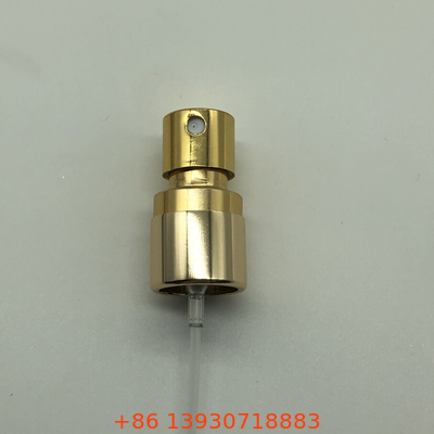 Pompe à parfum de luxe haut de gamme pour marques prestigieuses avec collerette en aluminium personnalisable