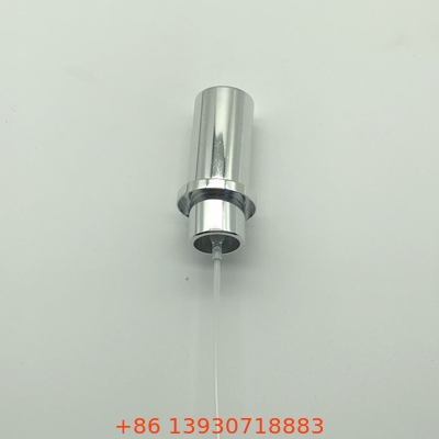 Pompe à parfum de luxe haut de gamme pour marques prestigieuses avec collerette en aluminium personnalisable