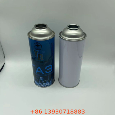 Un récipient à gaz butane à paroi droite avec un logo et un design personnalisés