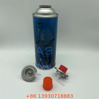 Un récipient à gaz butane à paroi droite avec un logo et un design personnalisés