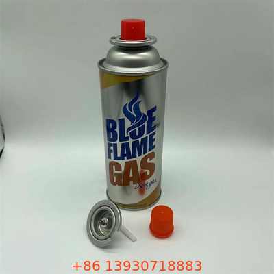 Un récipient à gaz butane à paroi droite avec un logo et un design personnalisés