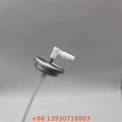 Valve à aérosol à actionneur à bouton en aluminium pour l'étanchéité des joints