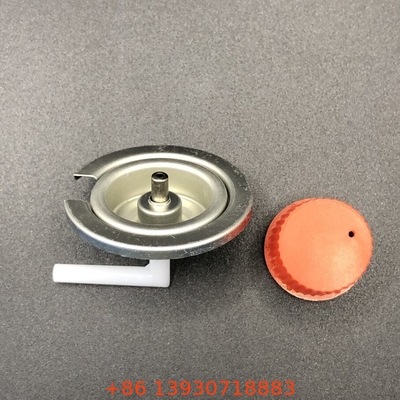 Valve à gaz butane de camping de couleur noire avec plaque d'étain et matériau PP dans le manche noir