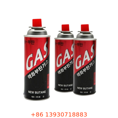 Cartouche de gaz de butane à paroi droite pour les matières premières Cartouche de gaz de butane orange etc. au mieux