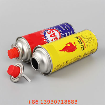 Valve aérosol pour réchaud à gaz butane avec bouchon rouge pour pique-niques et cuisine de table