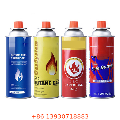 Récipient à gaz de butane robuste pour cartouche de gaz de butane et gaz plus léger