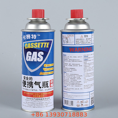 Contenu du paquet en tôle d'étain 1 X Bouteille de gaz de butane