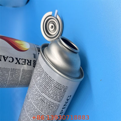 Portable Butane Gas Stove Valve with a High-Visibility Red Protective Cap