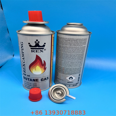 Boîte de gaz au butane rechargeable de qualité supérieure pour cuisson en extérieur et poêles portables avec vanne de sécurité anti-fuite