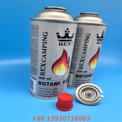 Boîte de gaz au butane rechargeable de qualité supérieure pour cuisson en extérieur et poêles portables avec vanne de sécurité anti-fuite