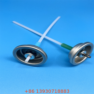Rate de pulvérisation de la soupape d'aérosol à usage unique 50/75/100/120/150/200mcl avec corps en aluminium et joint