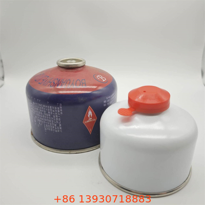 Bouteille de butane de 220 g rechargeable de qualité supérieure pour poêles de camping extérieurs avec vanne anti-fuite