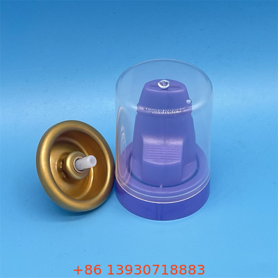 Système de valve aérosol en aluminium doré inversé d'un pouce pour mousse capillaire de qualité supérieure
