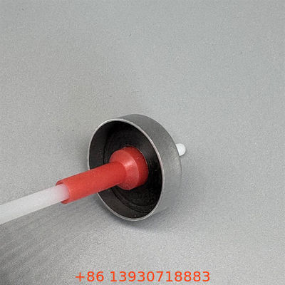 Valve d'aérosol à dose précise de 20 mm avec tige en plastique et actionneur à pulvérisation mesurée constante