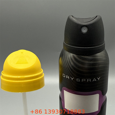 Valve de pulvérisation corporelle de déodorant haut de gamme pour les cosmétiques de luxe avec accents métalliques et technologie de brouillard micro-fin