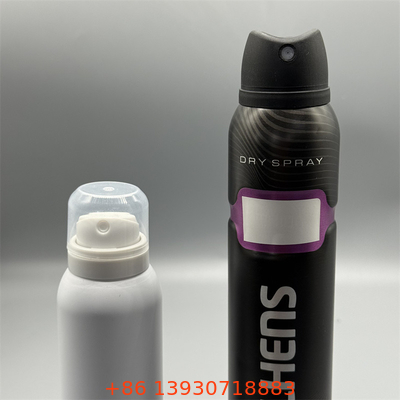 Valve de pulvérisation corporelle de déodorant compact pour les tailles de voyage conformes à la TSA avec un haut-de-boîte anti-fuite et un verrou de 0,5s