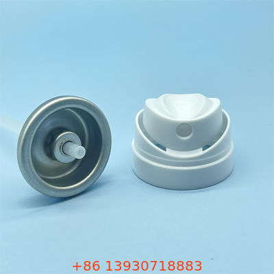 Valve de pulvérisation de carrosserie compacte pour voyageurs fréquents avec construction légère et capuchon anti-déversement