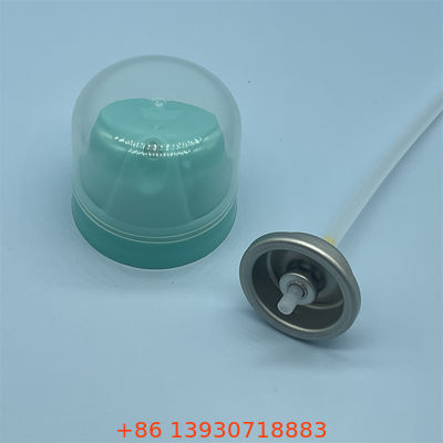 Valve de pulvérisation de carrosserie compacte pour voyageurs fréquents avec construction légère et capuchon anti-déversement