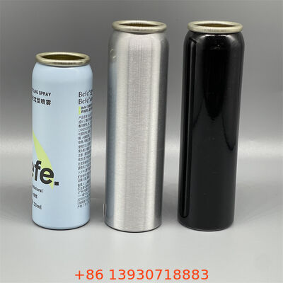 Boîte d'aérosol en aluminium avec une surface extérieure lisse pour l'impression et une construction sans soudure, étanche aux fuites et recyclable à l'infini