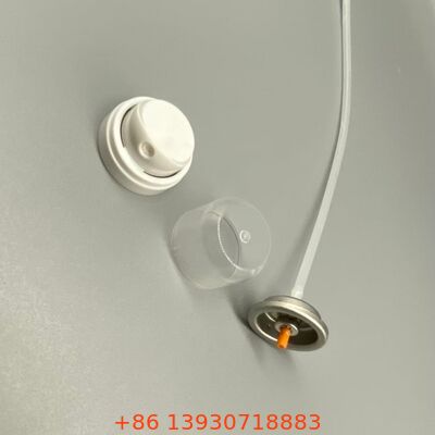 Valve de pulvérisation d'aérosol à buse de brouillard ultrafin pour une performance sans résidus et un fonctionnement à 360 degrés pour le shampooing sec