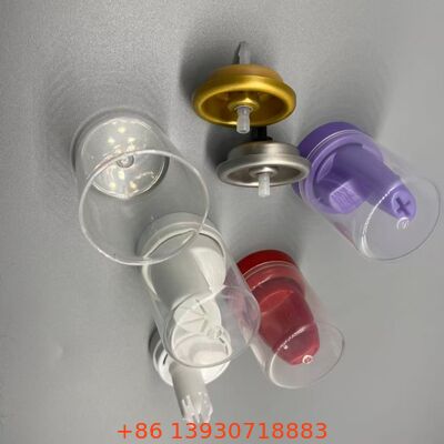 Valve de pulvérisation en aérosol en aluminium inversé pour mousse capillaire avec système de distribution à 360° résistant à la corrosion
