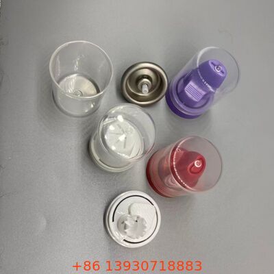 Valve de pulvérisation en aérosol en aluminium inversé pour mousse capillaire avec système de distribution à 360° résistant à la corrosion