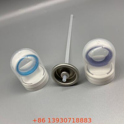 Valve d'aérosol de protection solaire avec couvercle de sécurité pour applications de protection solaire à pulvérisation continue