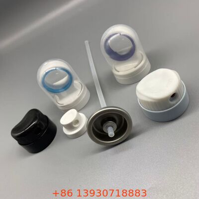 Valve d'aérosol de protection solaire avec couvercle de sécurité pour applications de protection solaire à pulvérisation continue