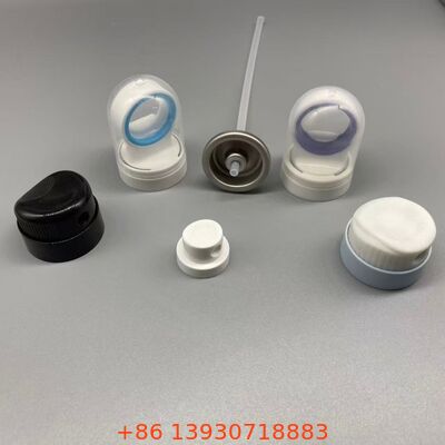 Valve de protection solaire à aérosol avec buse résistante aux obstructions, joint étanche et fonctionnement à 360 degrés pour les produits de pulvérisation solaire