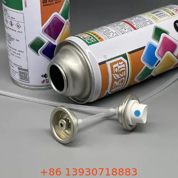 Color-Coordinated Pre-Coated Female Paint Spray Valve and Actuator Set Ready-to-Install for Aerosol Applications