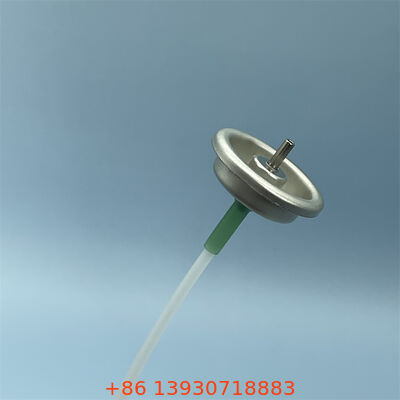 Vanne aérosol à dosage précis avec tige métallique et débit de pulvérisation réglable pour une résistance aux fuites