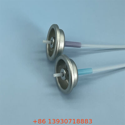 Vanne aérosol graduée de 1 pouce avec débit de pulvérisation réglable et couleur d'actionneur personnalisable pour un dosage précis