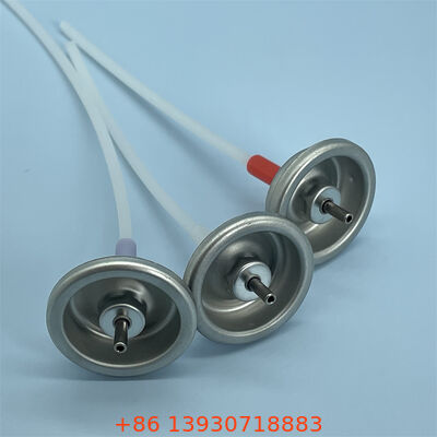 Vanne aérosol à dosage précis avec tige métallique et débit de pulvérisation réglable pour une résistance aux fuites