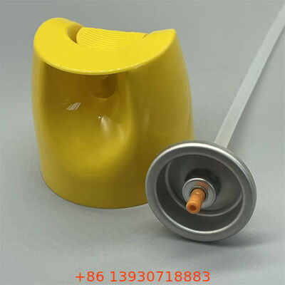 Valve pour insecticide aérosol à base d'eau avec contrôle de débit réglable, joint étanche et construction durable pour formulations botaniques