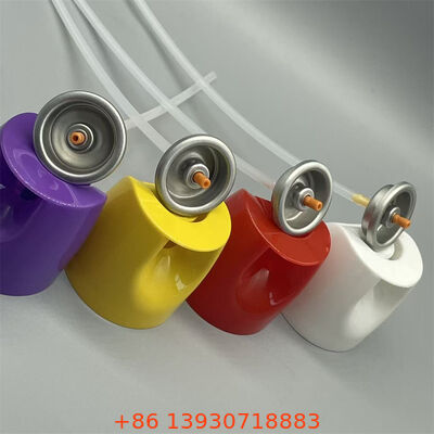 Valve d'aérosol insecticide à base d'eau avec débit élevé, contrôle de débit réglable et joint étanche