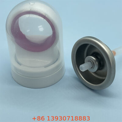 Une soupape aérosol de protection solaire d'un pouce avec une buse résistante à l'obstruction et un fonctionnement à 360 degrés pour une protection complète du corps