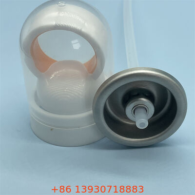 Une soupape aérosol de protection solaire d'un pouce avec une buse résistante à l'obstruction et un fonctionnement à 360 degrés pour une protection complète du corps