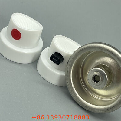 Valve de pulvérisation de peinture féminine à aérosol résistante aux UV à couleur assortie prête à l'installation pour une distribution en douceur