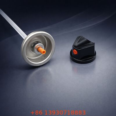 Valve aérosol mâle de 2,5 cm résistant aux UV et de couleur assortie pour peinture automobile en aérosol