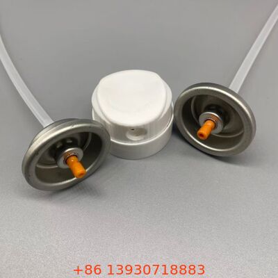 Valve d'aérosol pour shampooing sec avec technologie de distribution de poudre sans danger pour la couleur