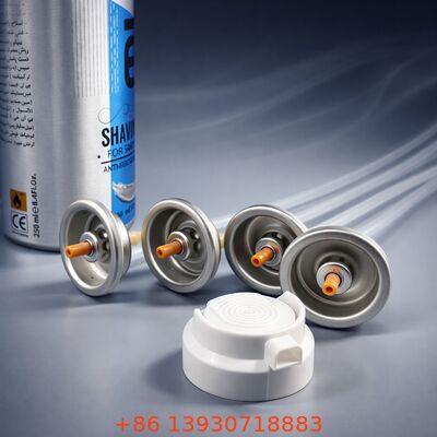 Valve à mousse de rasage Aérosol de distribution de soupape pour le nettoyage domestique quotidien Standard universel Rasage quotidien lisse