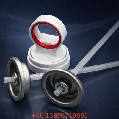 Valve d'aérosol de distribution de brume fine, capuchon de verrouillage de sécurité pour enfants, motif de pulvérisation uniforme, pour la protection solaire et les soins personnels