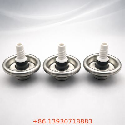 Valve en mousse PU d'un pouce avec tube plongeur allongé et construction en fer blanc pour la distribution de mousse sous pression