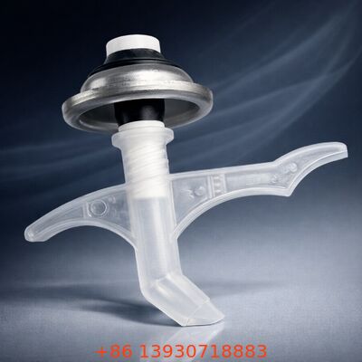 Valve en mousse PU d'un pouce avec tube plongeur allongé et construction en fer blanc pour la distribution de mousse sous pression