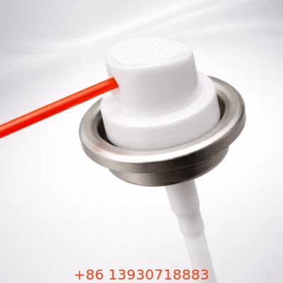 Une vanne aérosol en fer blanc métallique d'un pouce pour les applications de pulvérisation inversée à 360 °