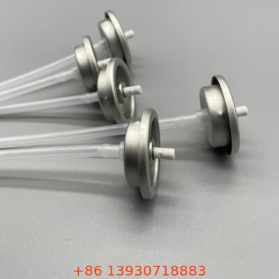 Une vanne aérosol en fer blanc d'un pouce pour les applications de shampooing sec à base de poudre